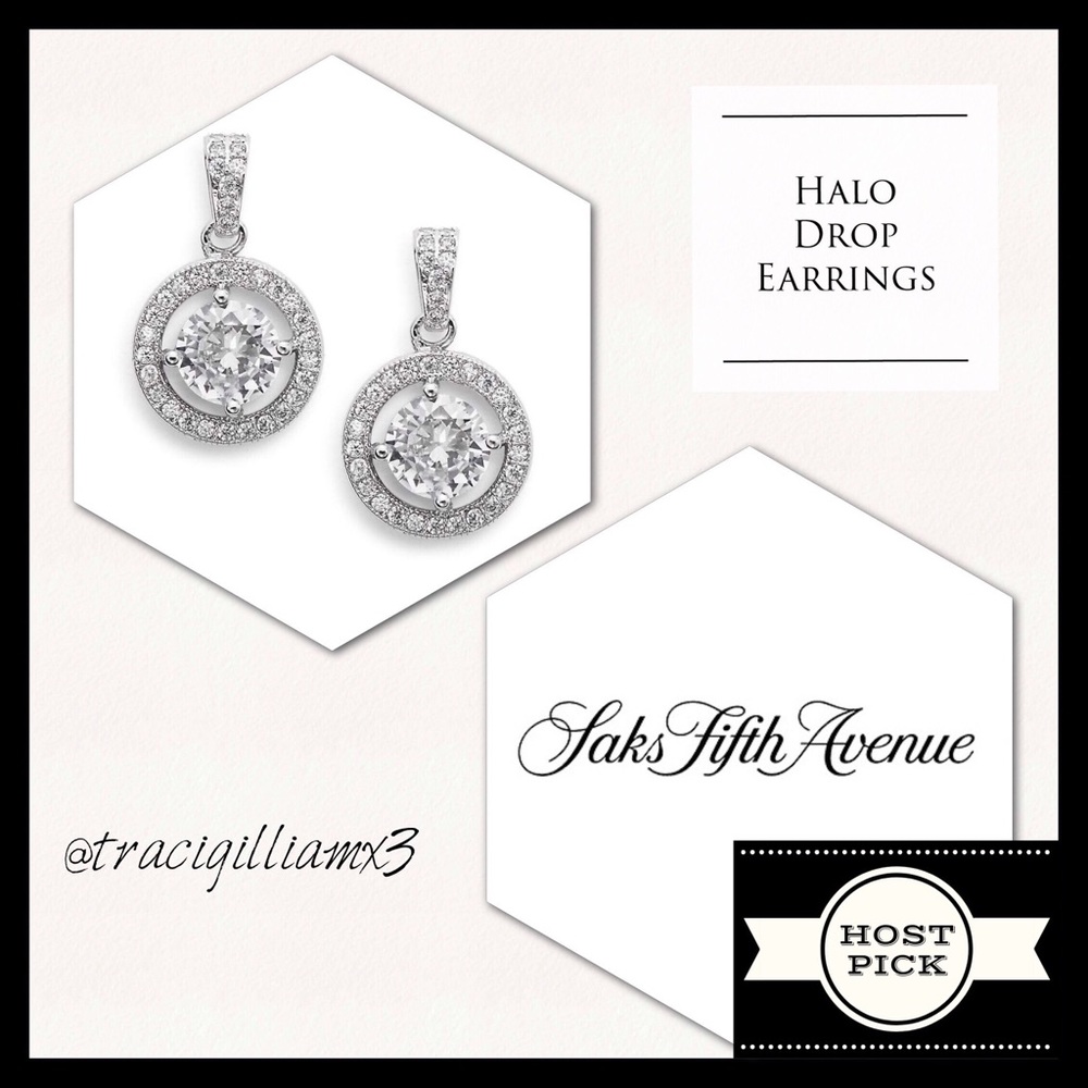 Saks Fifth Avenue Halo Drop Earrings